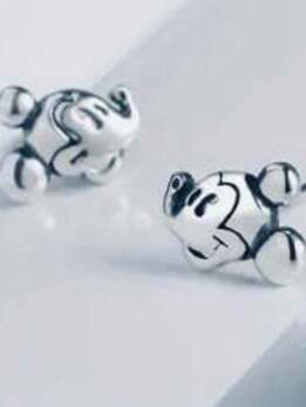 New - Stainless Steel Mickey Mouse Stud Earrings